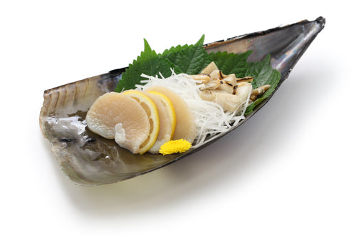 Frozen Sashimi Muki Tairagai, Shucked Pen Shell Scallop 1kg (31/40)