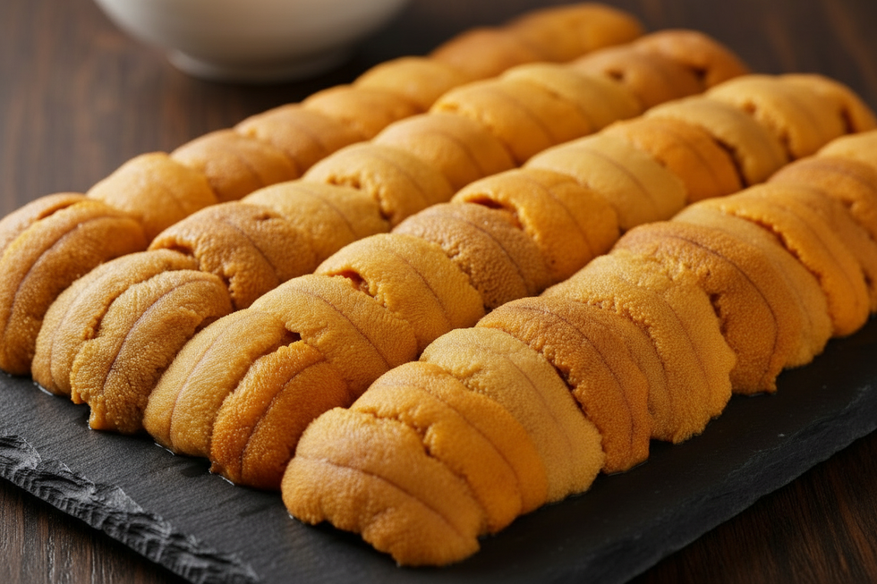 can yu refine the image with more seaurchin and remove the vegetables