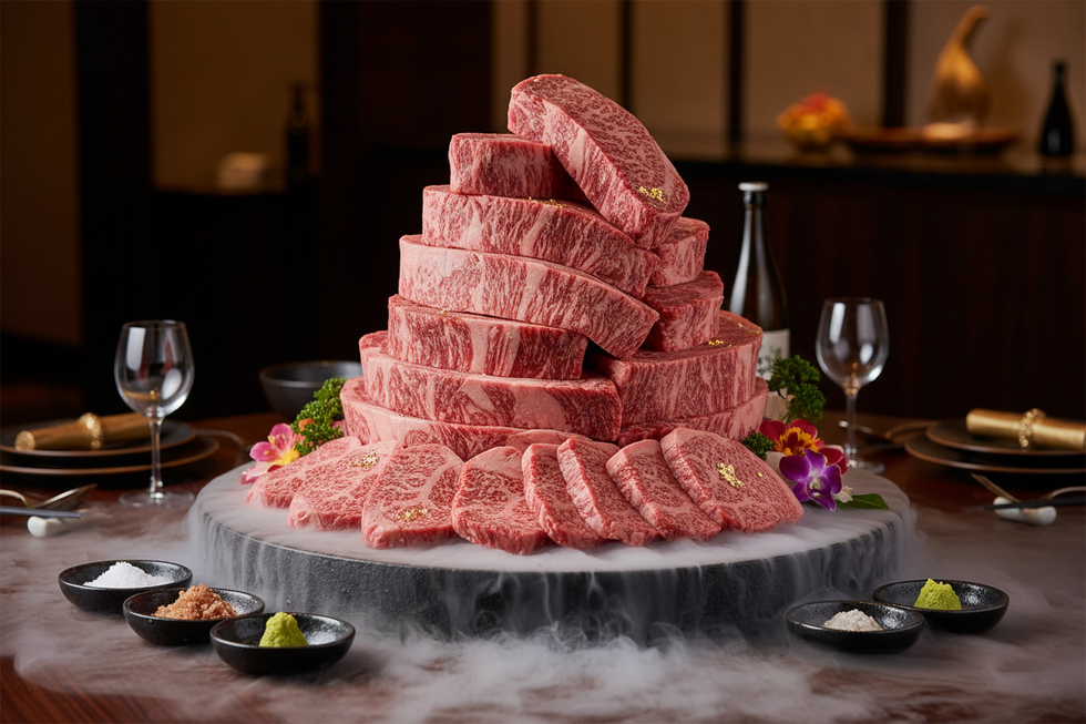 Japanese wagyu beef overkill
