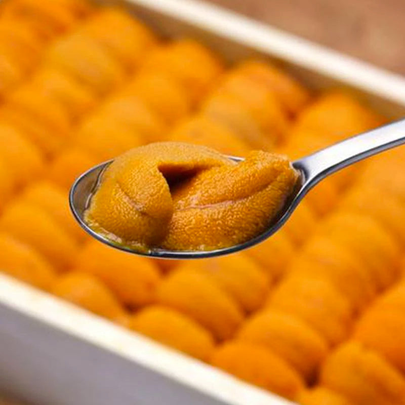 Bafun Uni Narabi Yellow Half Box 100-120g Hokkaido Sea Urchin Auction grade Shiki SG