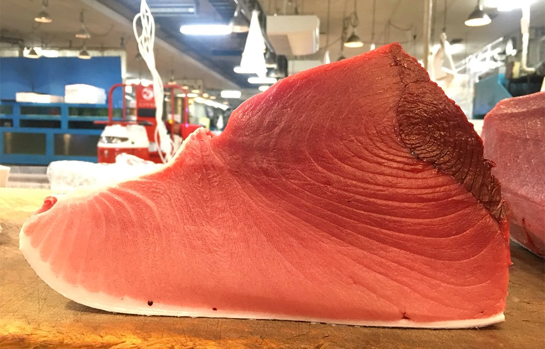 Our top grade Tuna sashimi caught off the seas of Kyushu, Hokkaido and Genkai are truly one of the best things Japan has to offer. These magnificent tuna are sustainably caught and expertly cut by our tuna specialists in Fukuoka and Tokyo. The marbling and freshness of each piece will leave you speechless. They are simple to prepare as we send the in loins, the tuna is easy to prepare and even easier to eat! Our Tuna loin consists of all 3 major parts of the Bluefin, the O-Toro, Chu-toro and Akami.