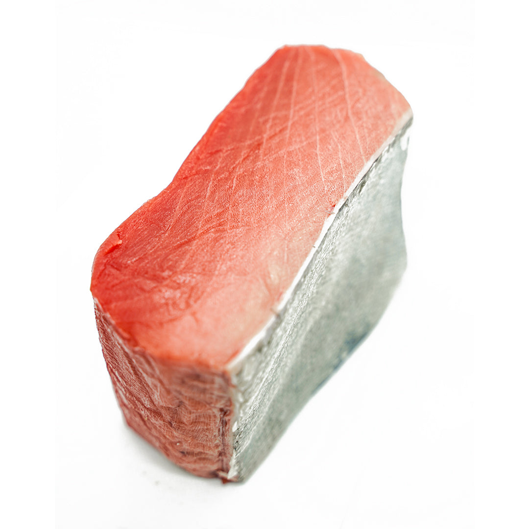 Our top grade tuna is caught off the sea of Japan and is truly one of the best things Japan has to offer. "Toro" is the fattier part of the tuna. "Chu-toro" is the medium fatty part of the tuna, next to the "Akami". Our freshly caught melt in your mouth "Chu-toro" has a well marbled pinkish-white colour with a melt in your mouth texture.