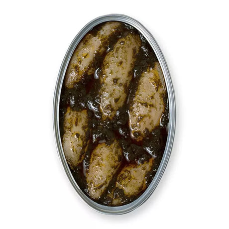 La Brujula Small Squids in Ink Sauce - Chipirones Rellenos tinta (LB81)