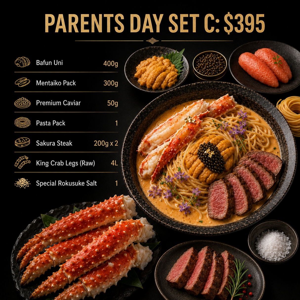Premium Parents’ Day Set C: $395