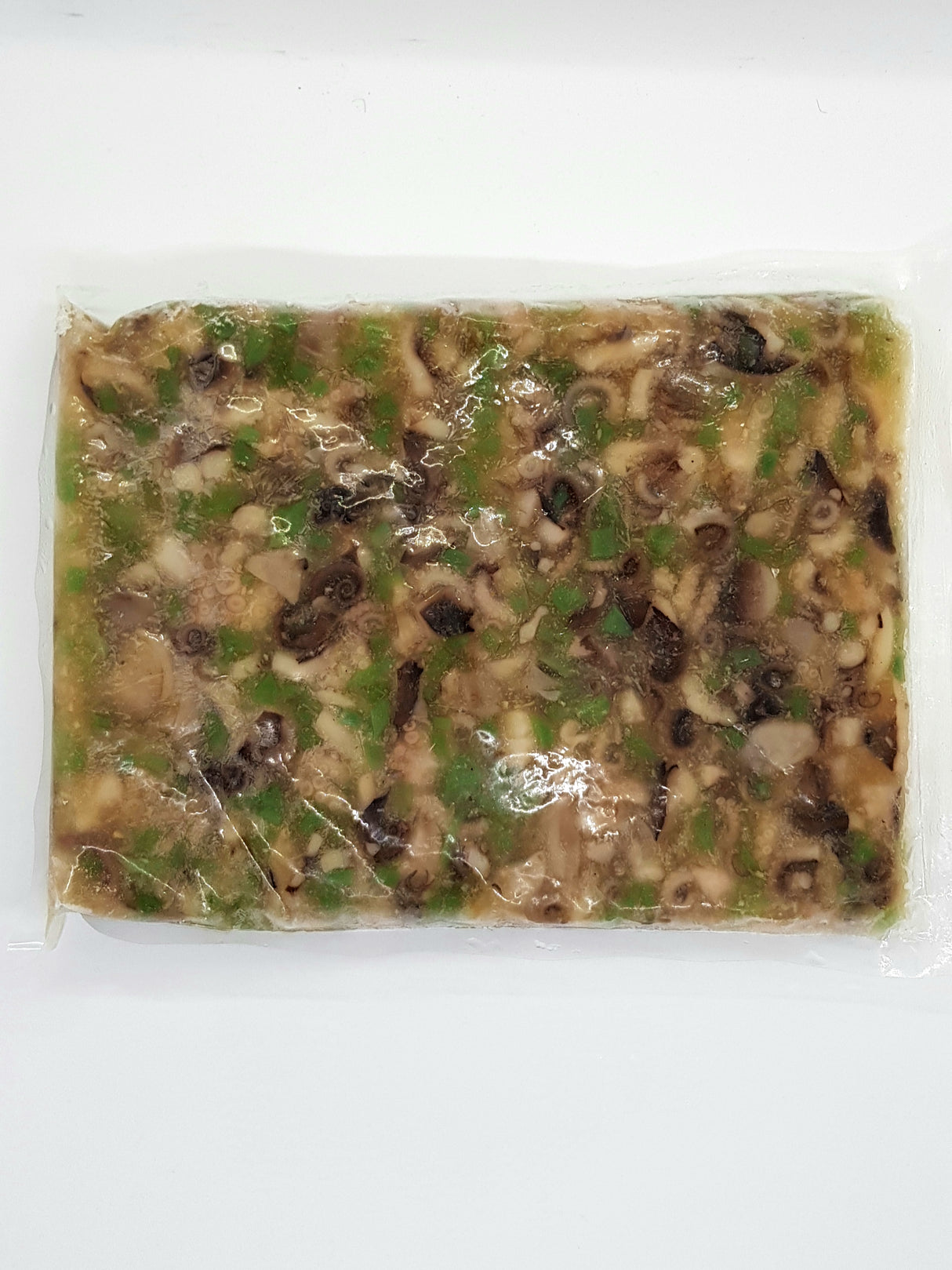 Marinated Tako Wasabi, Wasabi Flavored Octopus Frozen (1kg)