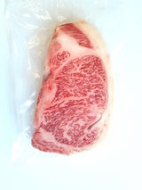 Strip-loin is usually the most used part in Japanese Wagyu cuisine and the meat has a cap of fat which runs through the top part of the steak. This gives an extra fatty melt in your mouth feel with A5 grade meat in the center portion, providing the full Japanese beef flavor.