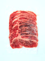 Our F1 Wagyu chuck eye roll (or simply "chuck eye") is one of the tastiest cuts of meats available. It has an extremely high marbling content unlike normal chucks. It not only has the familiar beefy taste and texture of Angus, but also the same buttery melt in your mouth experience we have all come to know and love about Wagyu! 