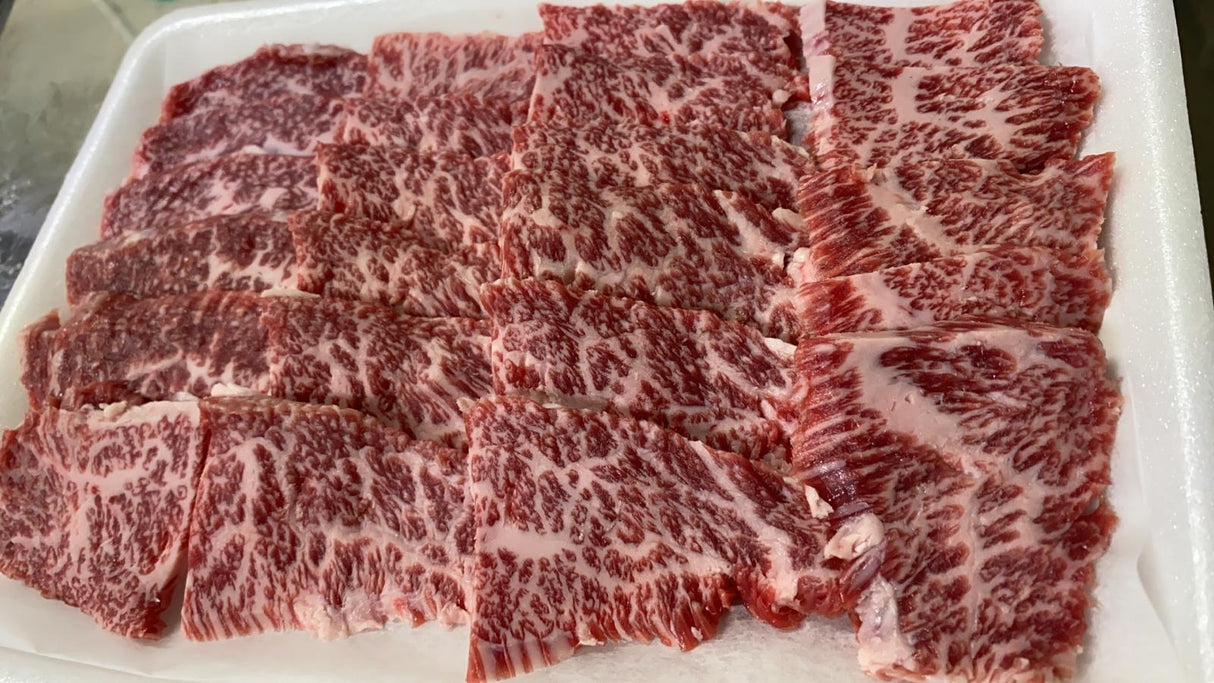 A4 Miyazaki Wagyu Rib Cap Full Trim - Yakiniku Cut (250g)