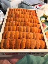 Shiki Singapore: Bafun Uni Bara Red 250g (A Grade) Hokkaido Sea Urchin Auction grade Shiki SG, Bafun Uni, Sea Urchin Roe, Bafun Una Narabi Red, Red Seaurchin.