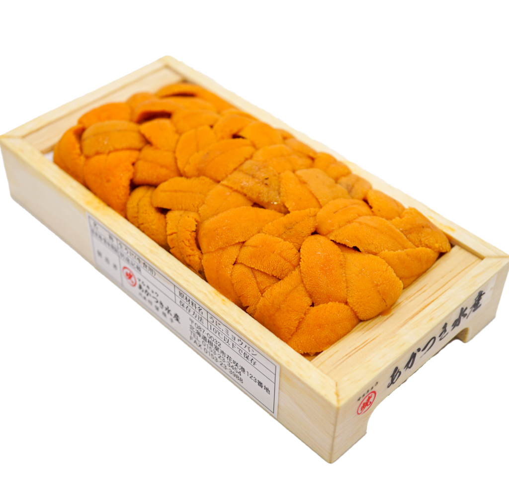 Bafun Uni Narabi Yellow Half Box 100-120g Hokkaido Sea Urchin Auction grade Shiki SG