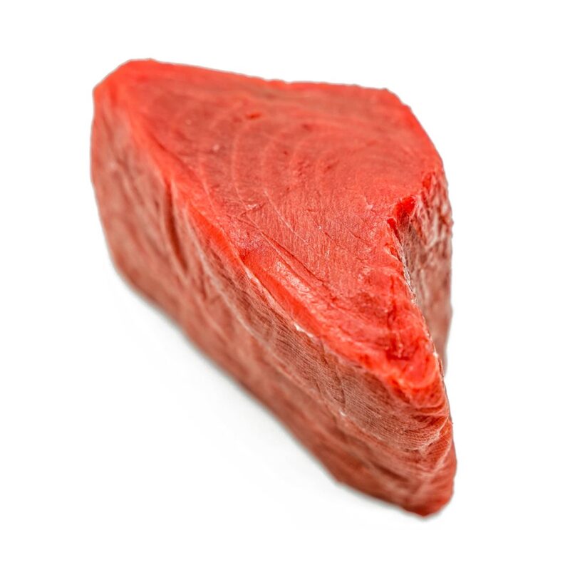 Freshly caught melt-in-your-mouth Akami has a deep rich red colour with a firm texture. Our Akami is Senaka Akami (highest quality Akami) from the top mid section of the tuna. Although not as fatty as a Chu-toro or O-toro, it has a clean and smooth deep sea flavour.